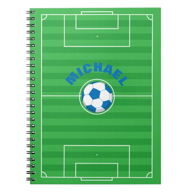 Carnet Champ de soccer personnalisé (Devant)