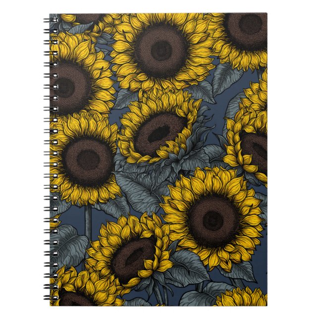 Carnet Champ de tournesol 2 (Devant)