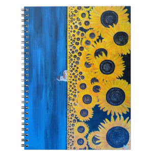 Carnet Champ de tournesols Peinture par Alfred Fox