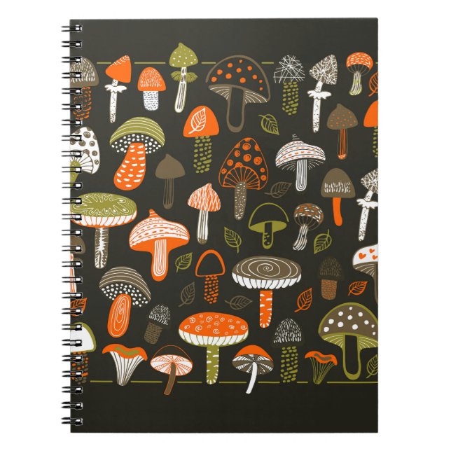 Carnet Champignons colorés : Collection de fées (Devant)