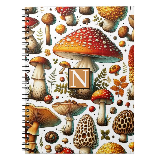 Carnet Champignons sauvages Whimsical (Devant)
