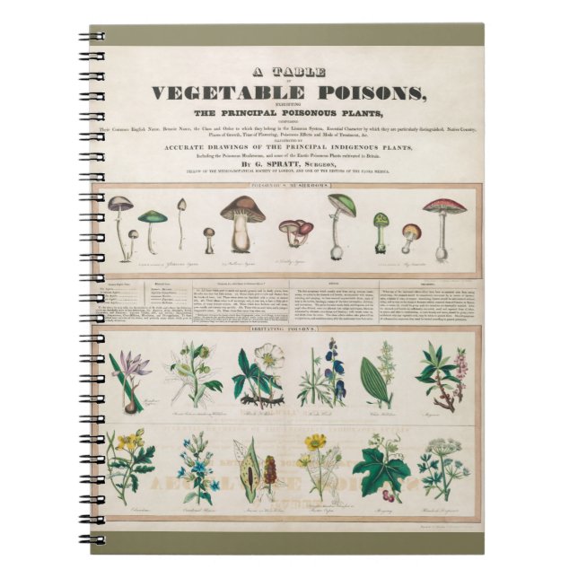 Carnet Champignons toxiques : Irritation de poisons (Devant)