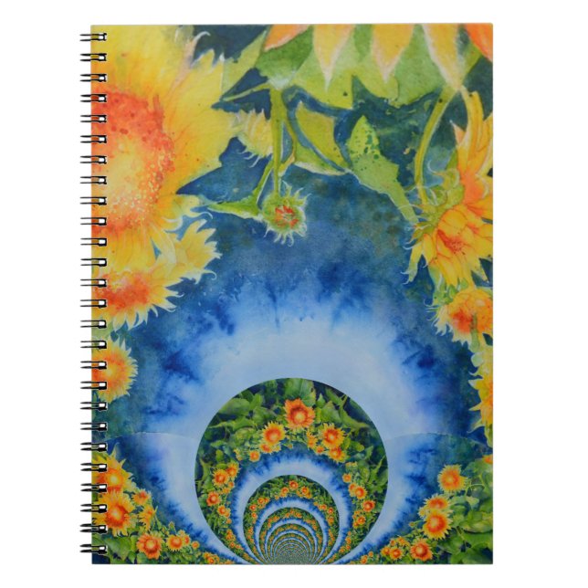 Carnet Champs de tournesol pour toujours (Devant)