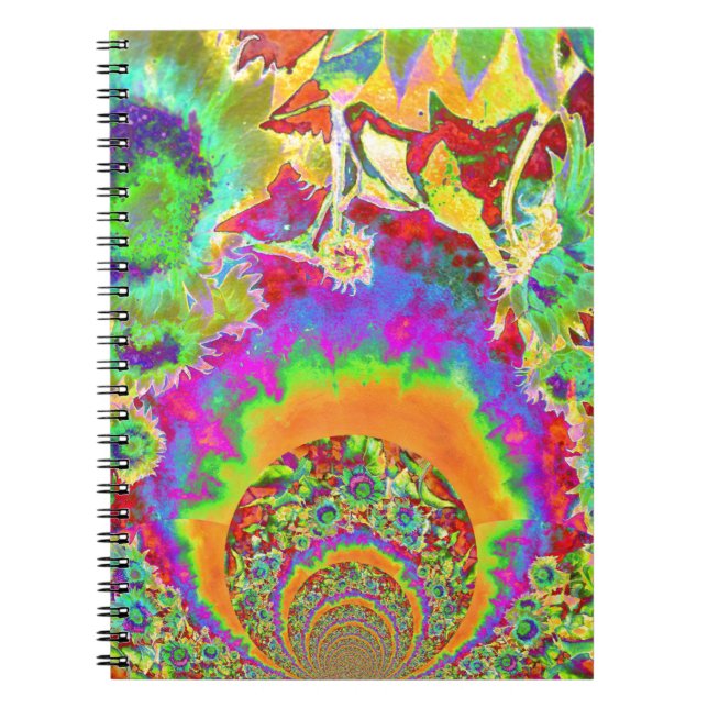 Carnet Champs de tournesol pour toujours - orange (Devant)