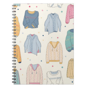 Carnet Chandails multicolores, douillets, automne chaud h