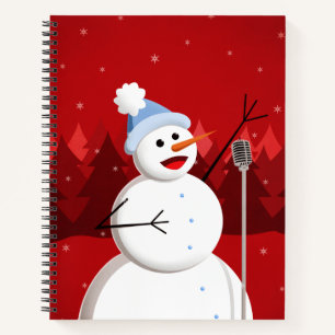 Carnet Chanteur sympa Snowman