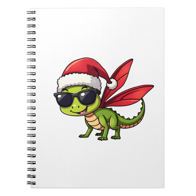 Carnet Chapeau de Père Noël à libellule de Noël Drôle de  (Devant)
