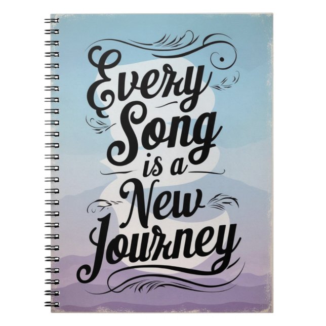 Carnet Chaque chanson est un nouveau voyage (Devant)