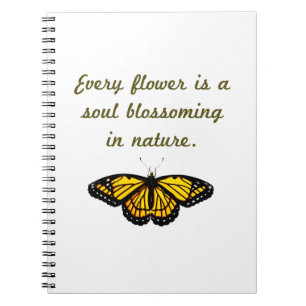 Carnet Chaque Fleur Est Une Âme