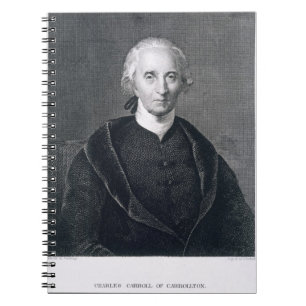 Carnet Charles Carroll de Carrollton, gravé par le
