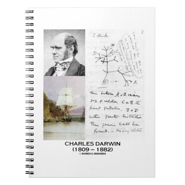 Carnet Charles Darwin (Phylogénétique Beagle Darwin HMS) (Devant)