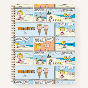 Carnet Charlie Brown & Glace Sally À La Plage