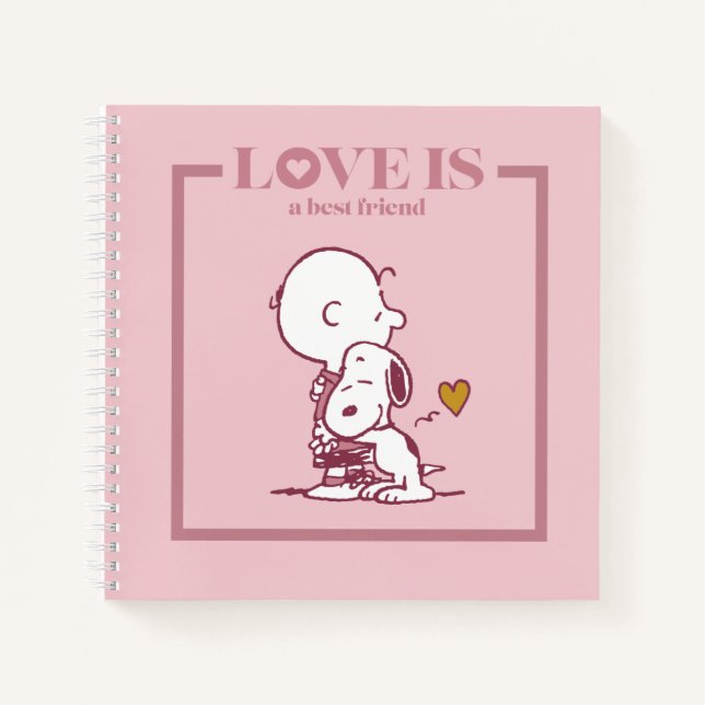 Carnet Charlie Brown & Snoopy - L'amour est un meilleur a (Devant)