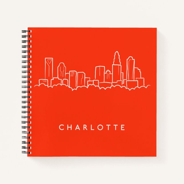 Carnet Charlotte, North Carolina City Skyline (Devant)