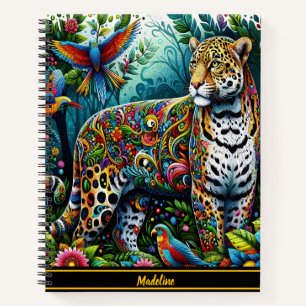 Carnet Charme Léopard : Entouré De Jungle Sauvage