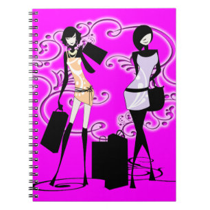 Carnet Charme rose de Français de mode de filles