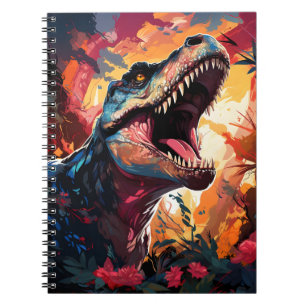 Carnet Chasse T-rex animal préhistorique Dinosaure favori