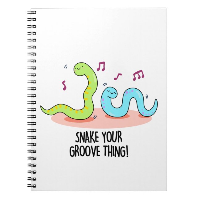Carnet Chassez Votre Truc de Groove Serpentin Drôle Pun D (Devant)