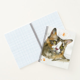 Carnet Chat à l'aquarelle