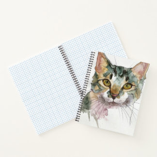 Carnet Chat à l'aquarelle