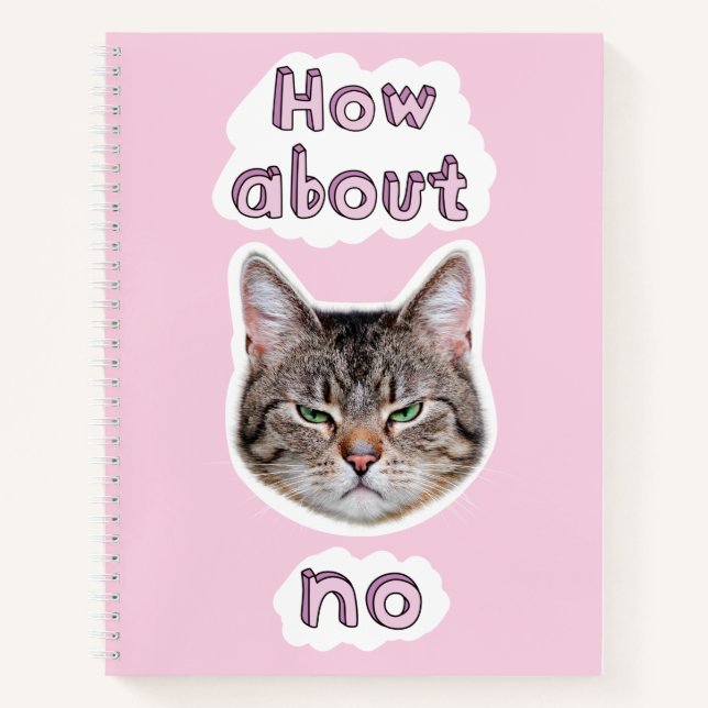 Carnet Chat agacé (Devant)