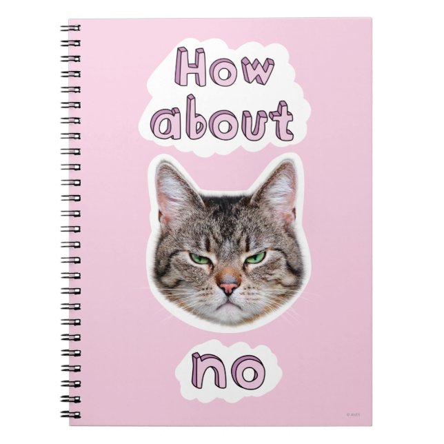 Carnet Chat agacé (Devant)