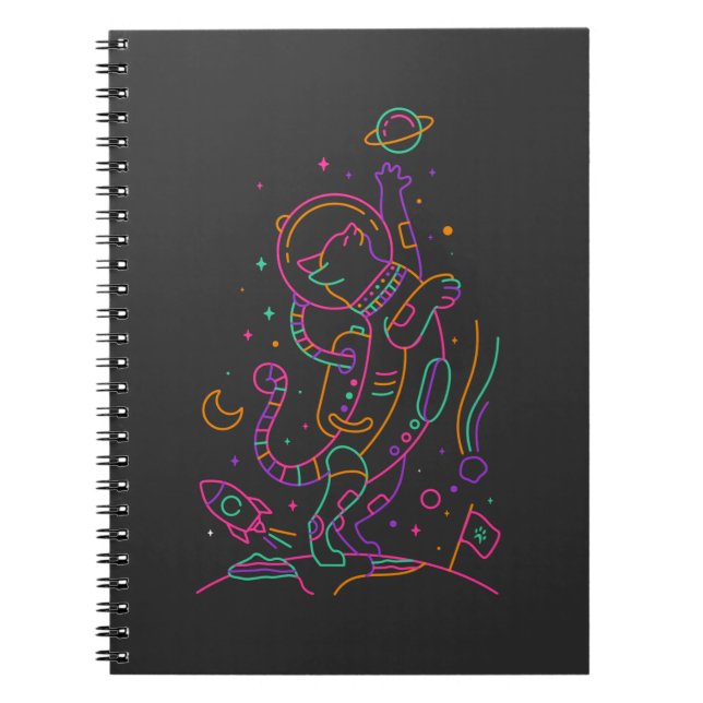 Carnet Chat Astro vibrant (Devant)