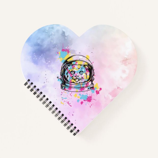 Carnet Chat Astronaute (Devant)