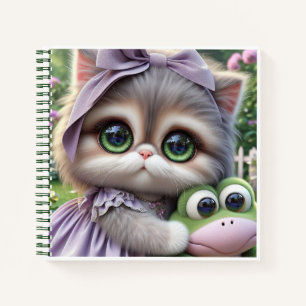 Carnet Chat avec Grenouille, par Natasha Us  