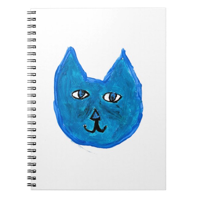 Carnet chat bleu (Devant)