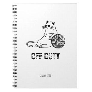 Carnet Chat blond hors service - Chat blond et amusant à 