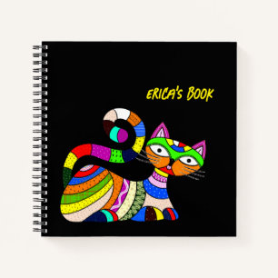 Carnet Chat coloré