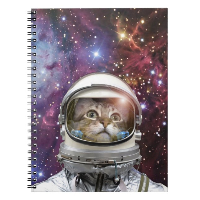 Carnet Chat Cosmonaut (Devant)