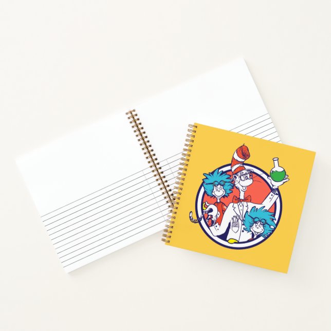 Carnet Chat dans le Chapeau & Technicien de Lab Un Techni (Intérieur)