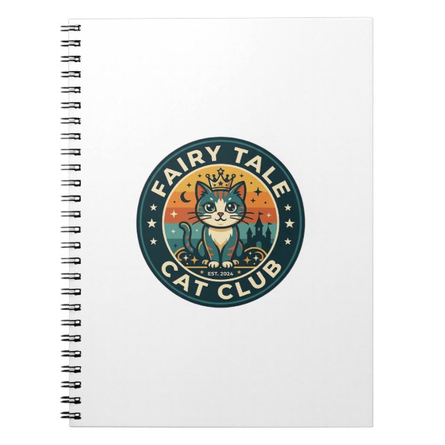 Carnet Chat de conte de fée Conception de chaton mignon - (Devant)