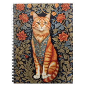 Carnet Chat de gingembre William Morris Inspiré Floral