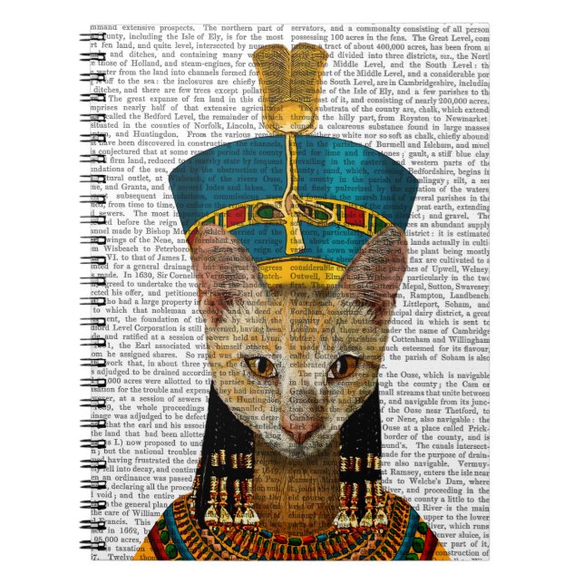 Carnet Chat de la reine égyptienne (Devant)