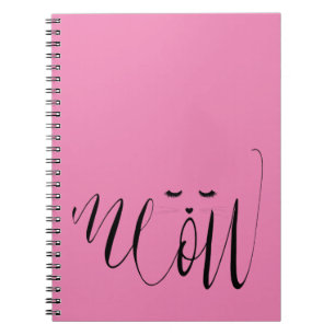Carnet Chat de viande rose