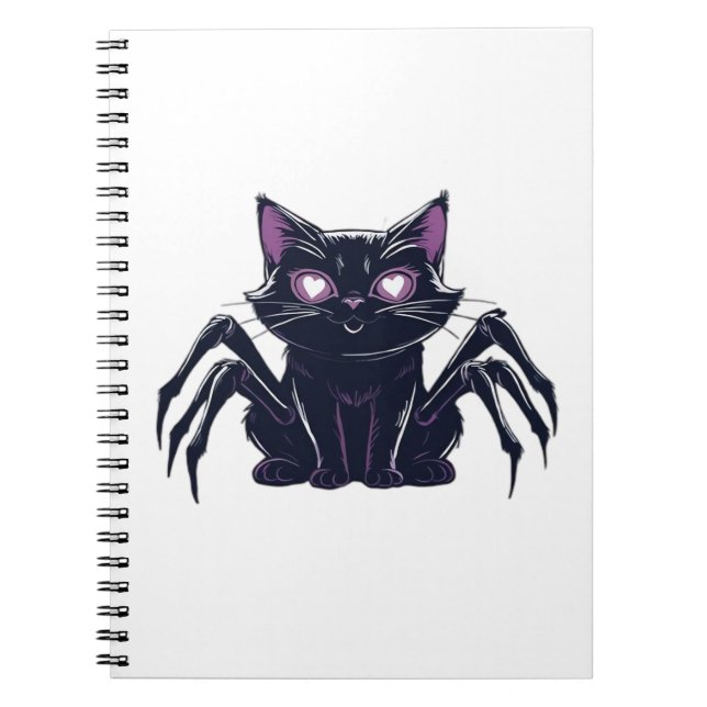 Carnet Chat déplaisant - Jambes d'araignée et yeux de coe (Devant)
