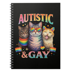 Carnet Chat drôle autiste et gay