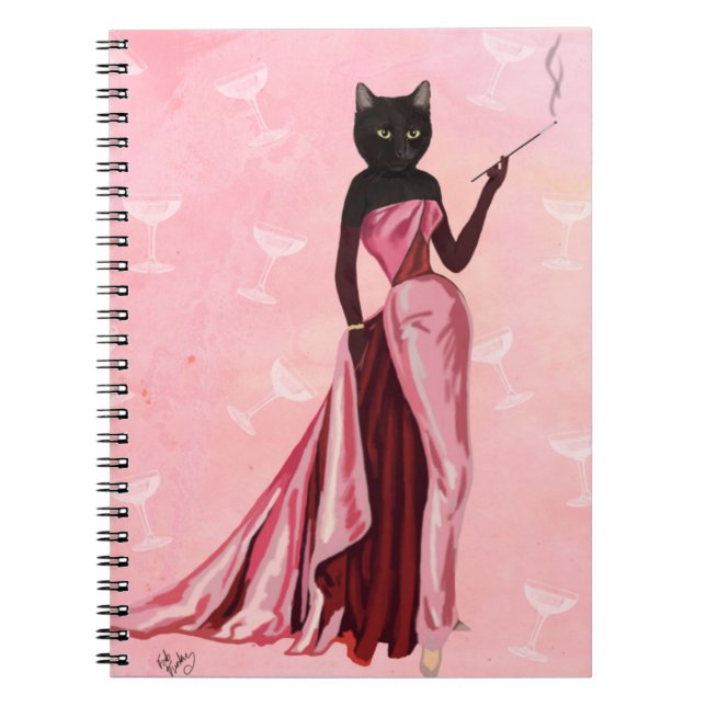 Carnet Chat flamand en rose (Devant)
