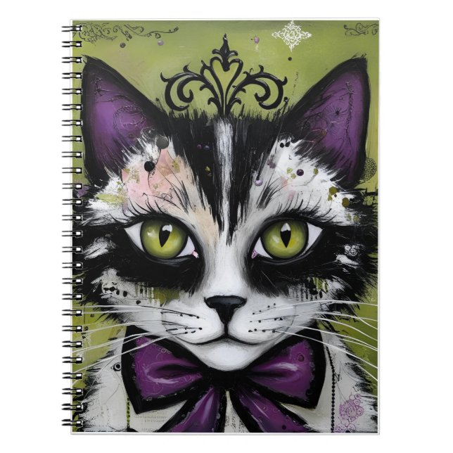 Carnet Chat gothique (Devant)