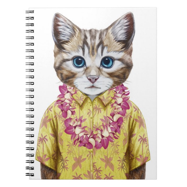 Carnet Chat hawaïen de Kitty (Devant)
