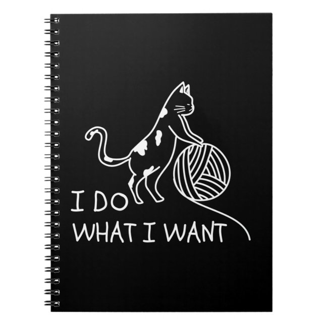 Carnet Chat Jouer Fil (Devant)