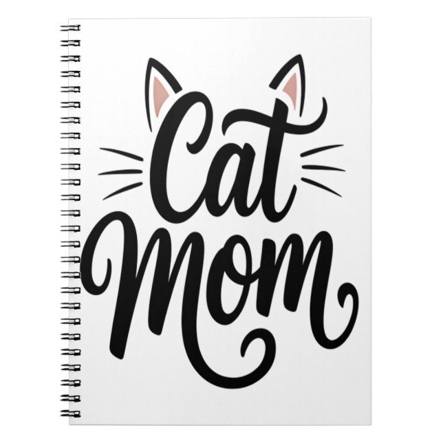 Carnet Chat Maman Whiskers et Oreilles (Devant)