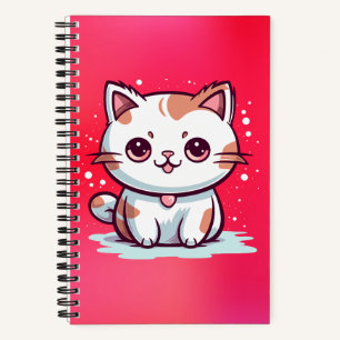 Carnet Chat Mignon de Style Kawaii Clipart
