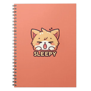 Carnet Chat mignon, endormi