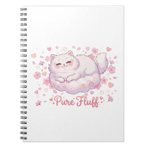 Carnet Chat Mignon Kawaii Tout en Peluche