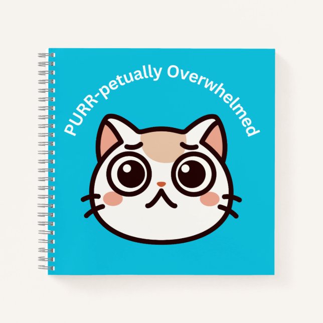 Carnet Chat Mignon Submergé (Devant)