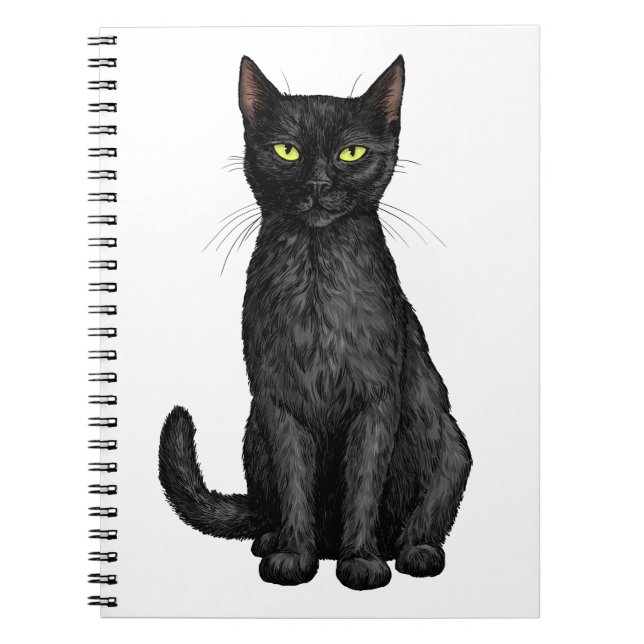 Carnet chat noir (Devant)